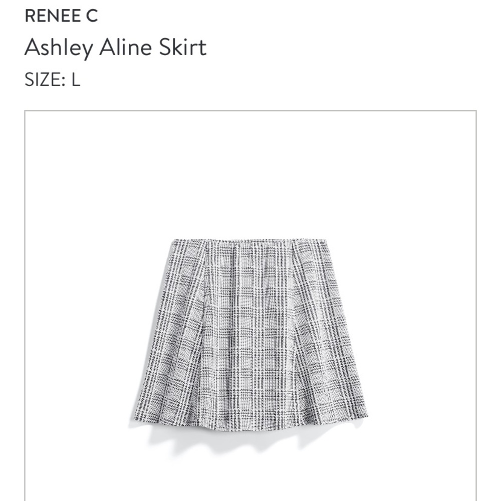 NWT Renee C “Ashley” a-line skirt